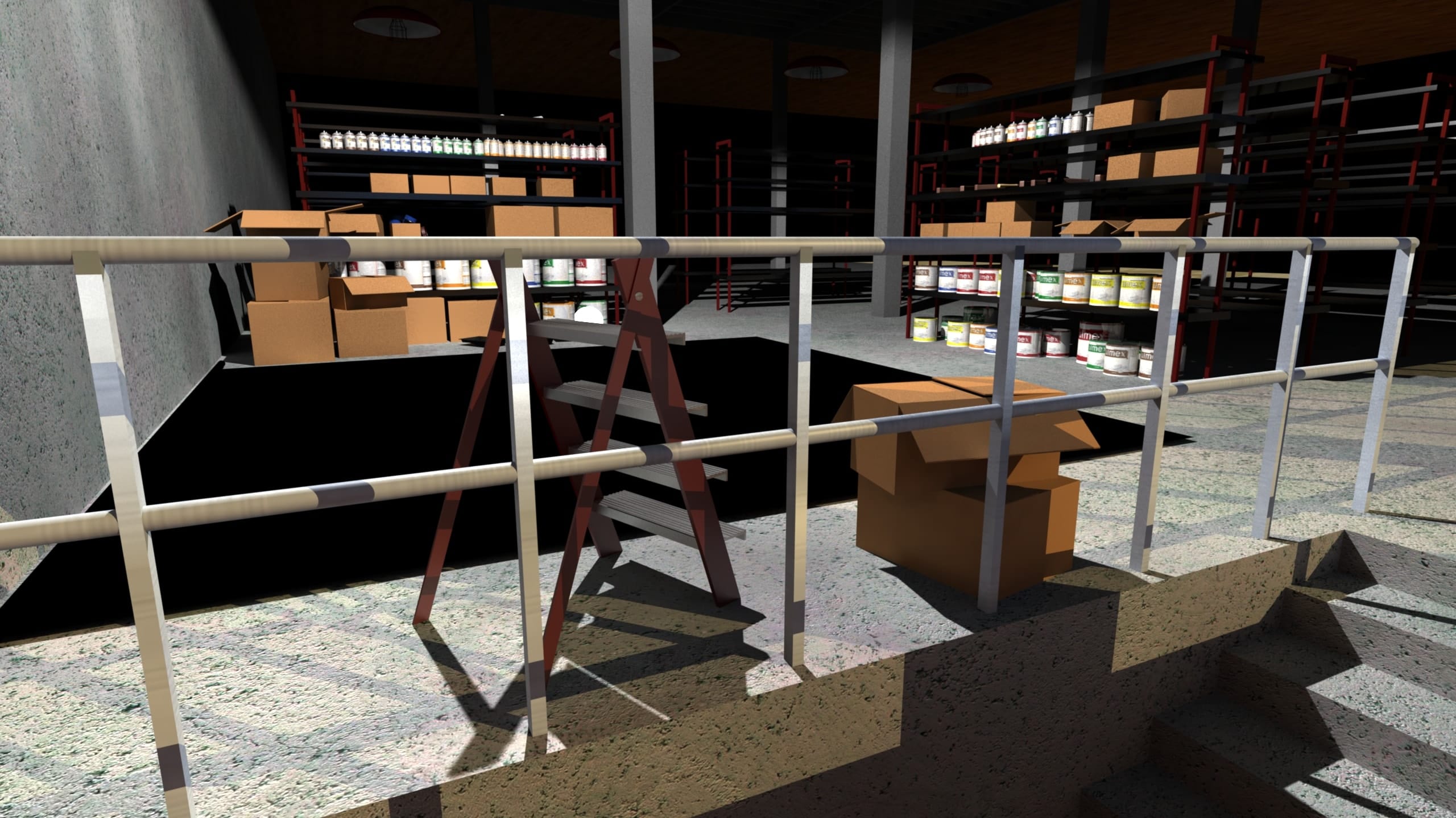 Falling Brush Render